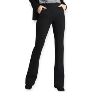 Betabrand Dress Pants Yoga Pants Six Button Sailor Pockets Medium petite black